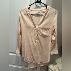 Old Navy Cotton Gauze Tunic Shirt Medium
